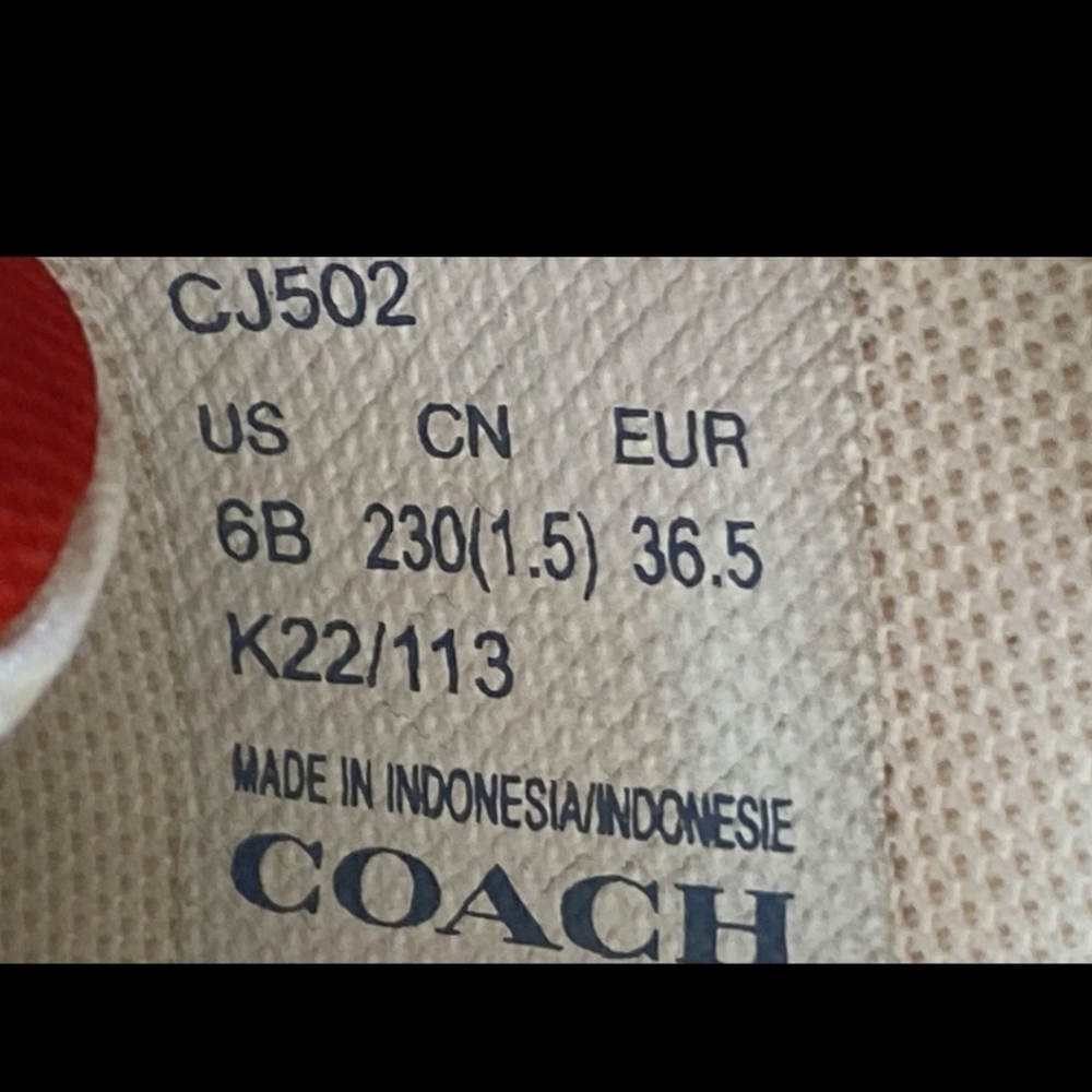Coach Sneakers with Red Strawberry Design 6b - Picture 4 of 8